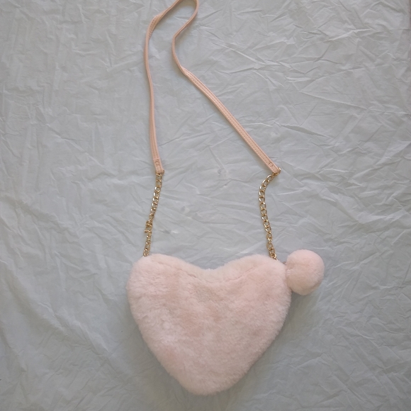 deb & dave LA NY Bags Fuzzy Purse Heart Pastel Pink Anime Cosplay